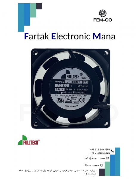 FAN 230V 0.09A  UF80B23 FULLTECH
