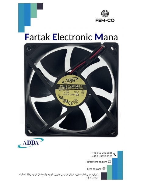 FAN 24V 0.15A AD0924HB-A70GL  ADDA